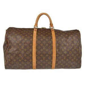 Louis Vuitton Monogram Brown Tan Duffel Bag